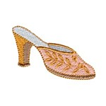 Embroidery 65mm Mule